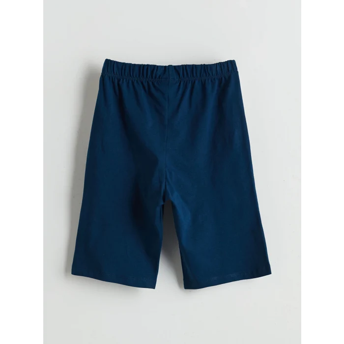 LCW Kids Beyaz Dinozor Baskılı Erkek Çocuk Şortlu Pijama Takımı