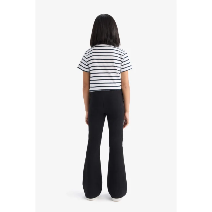 Defacto E1840 Siyah Kız Çocuk İspanyol Paça Tayt