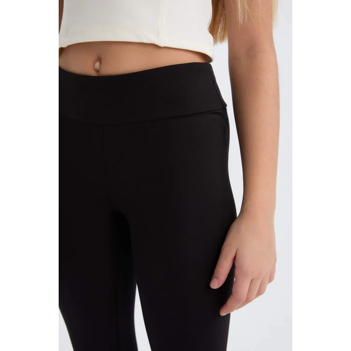 Defacto D9452 Siyah Kız Çocuk Uzun Tayt