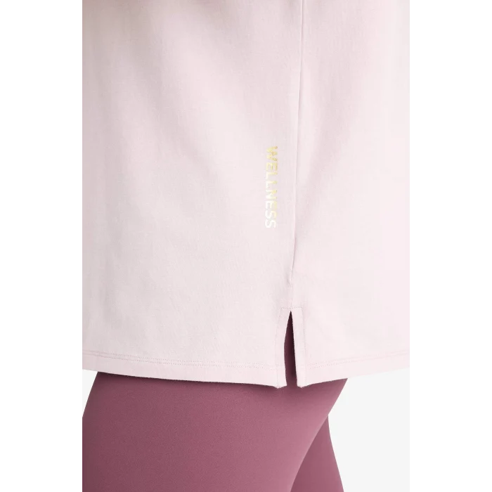 Defacto E3494 Mor 	DeFactoFit Comfort Fit Bisiklet Yaka Basic Düz Sporcu Kısa Kollu Tişört