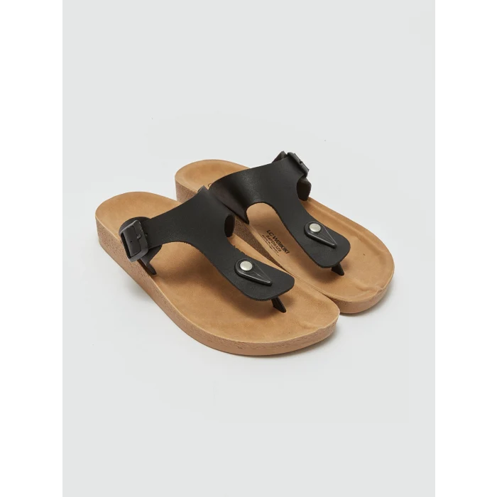 LCW STEPS Siyah Parmak Arası Kadın Terlik