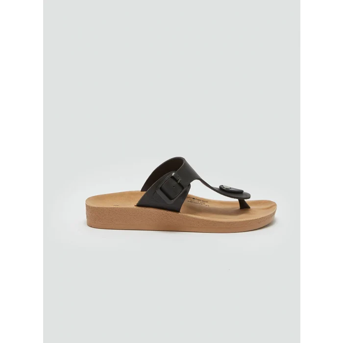 LCW STEPS Siyah Parmak Arası Kadın Terlik