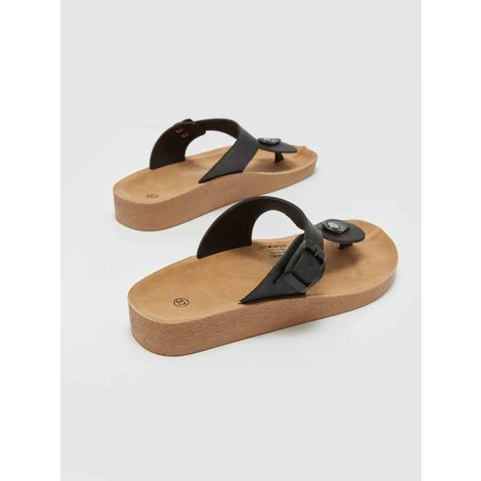 LCW STEPS Siyah Parmak Arası Kadın Terlik