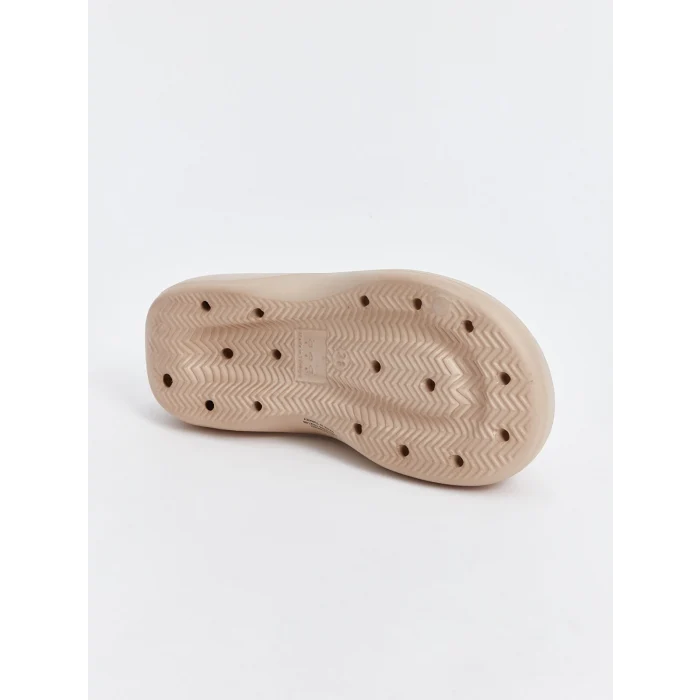 LCW STEPS Bej Tek Bantlı Desenli Kadın Terlik