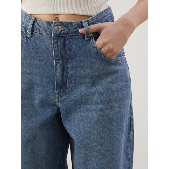 XSIDE Mavi Baggy Fit Kadın Jean Pantolon