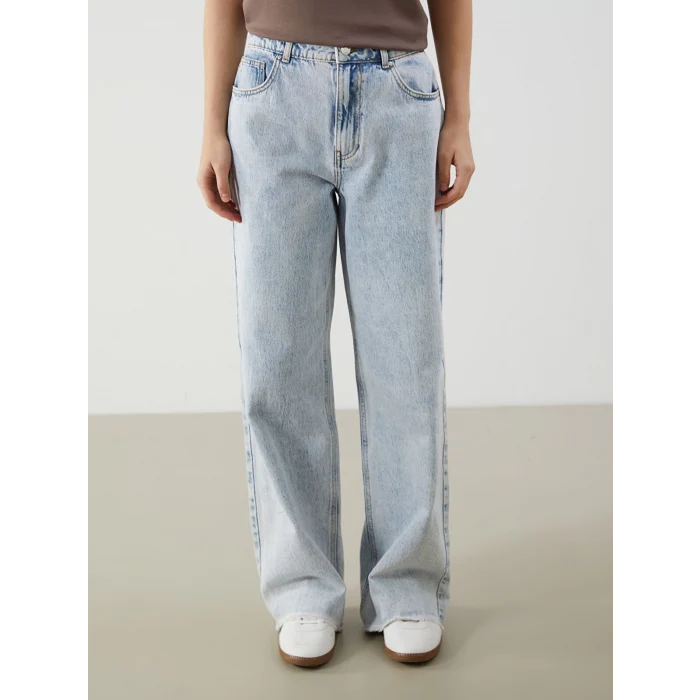 XSIDE Mavi Wideleg Kadın Jean Pantolon