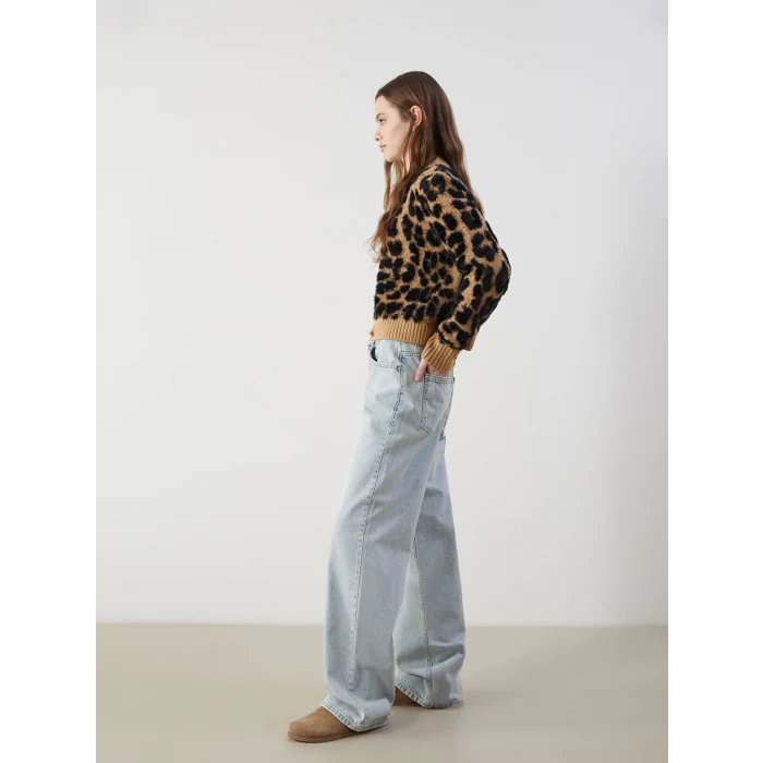 XSIDE Mavi Wideleg Kadın Jean Pantolon