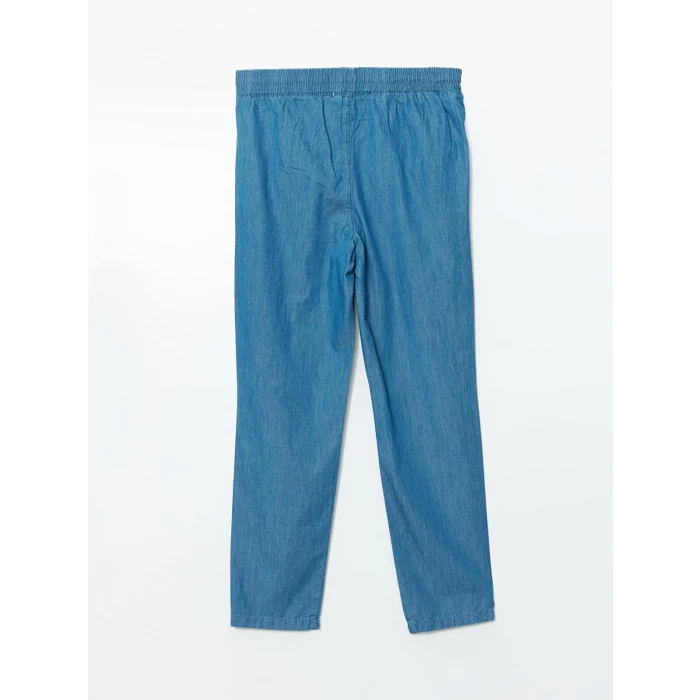 LCWAIKIKI Classic Mavi Beli Lastikli Carrot Fit Kadın Jean Pantolon