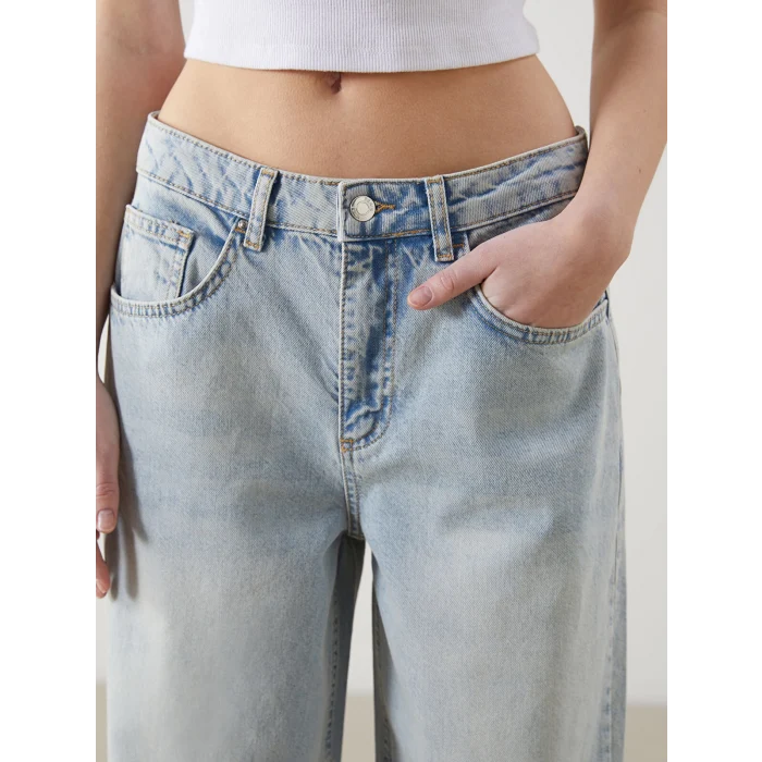 XSIDE Mavi Wideleg Kadın Jean Pantolon