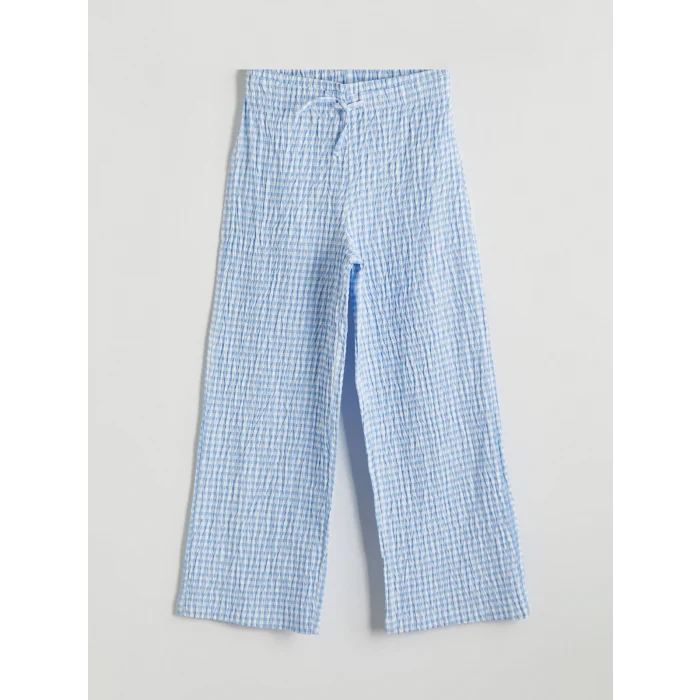 LCW Kids Mavi Beli Lastikli Kız Çocuk Pantolon