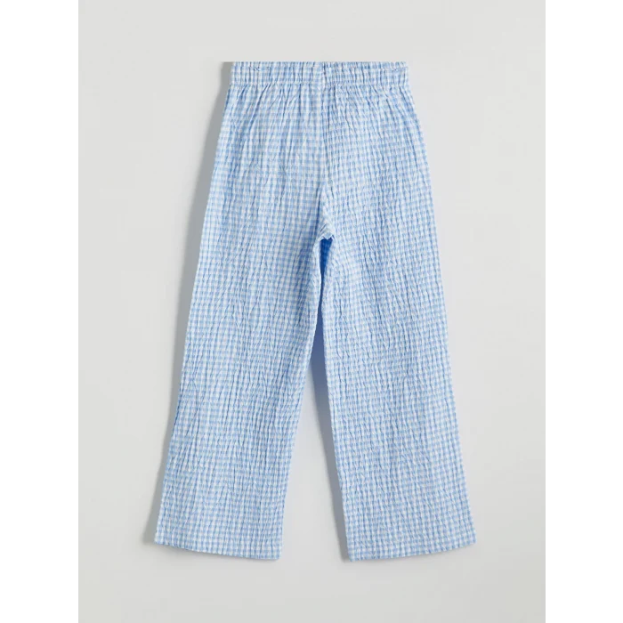 LCW Kids Mavi Beli Lastikli Kız Çocuk Pantolon