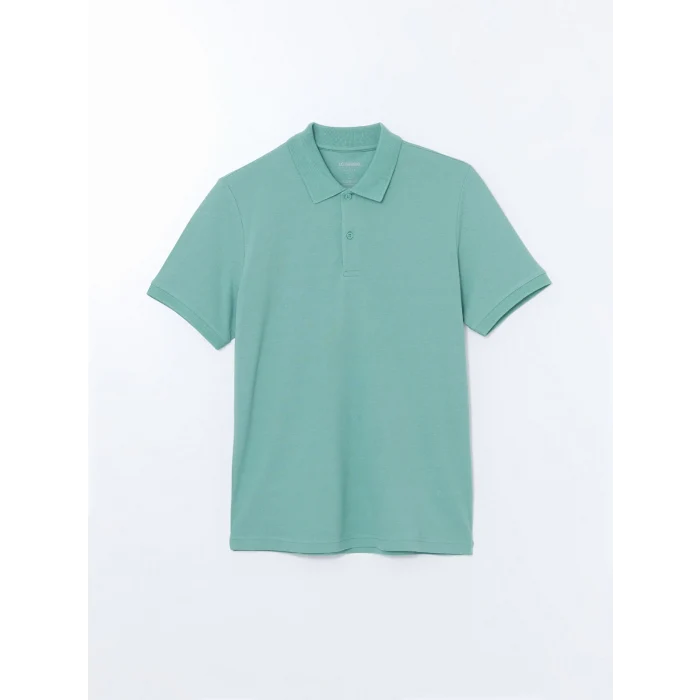 LCWAIKIKI Classic Yeşil Polo Yaka Kısa Kollu Pike Erkek Tişört