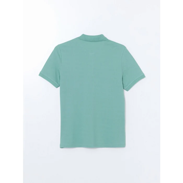 LCWAIKIKI Classic Yeşil Polo Yaka Kısa Kollu Pike Erkek Tişört