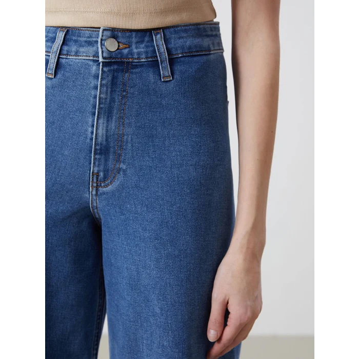 LCW Jeans Indigo Wideleg Kadın Jean Pantolon