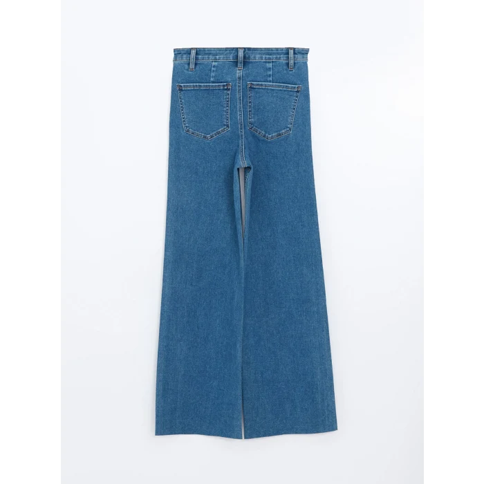 LCW Jeans Indigo Wideleg Kadın Jean Pantolon