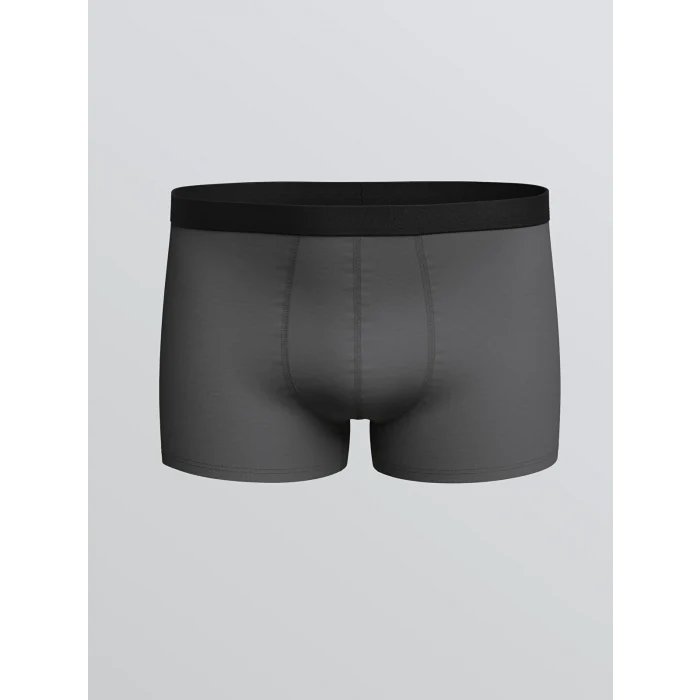 LC WAIKIKI Gri Standart Kalıp Pamuklu Esnek Erkek Boxer 3lü