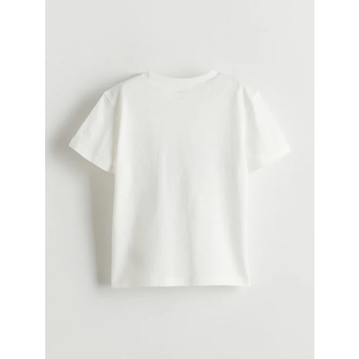 LCW Kids Ekru Dinozor Baskılı Erkek Çocuk Tişört ve Şort 2li