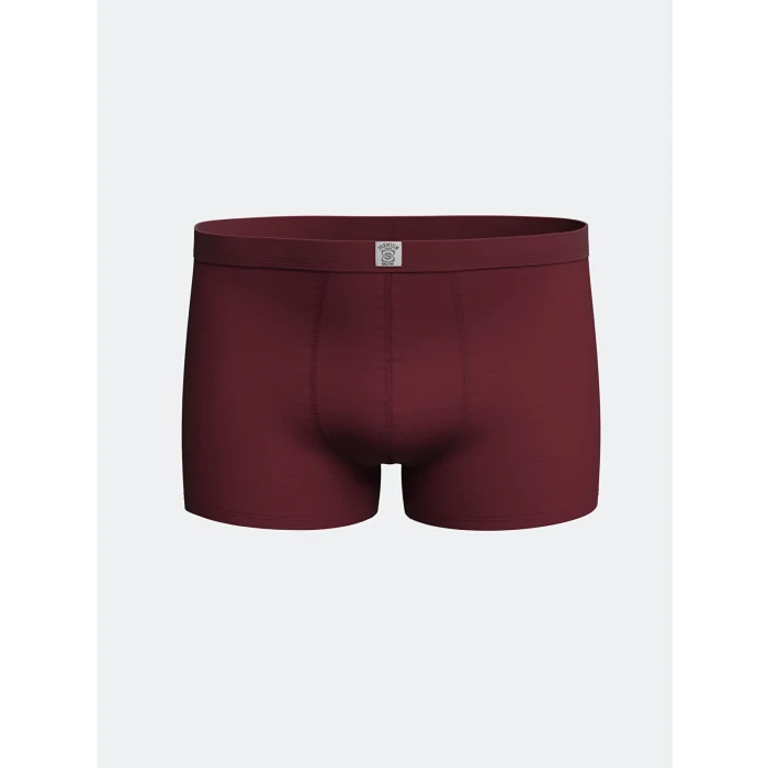 LC WAIKIKI Bordo Standart Kalıp Pamuklu Esnek Erkek Boxer 3lü