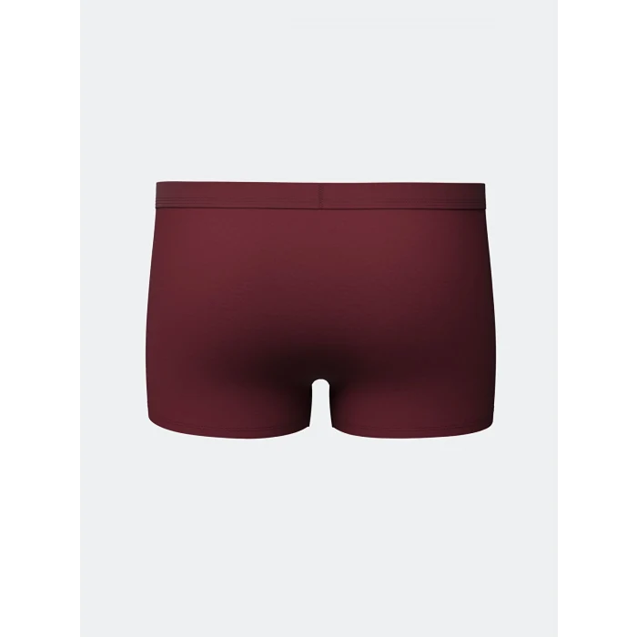 LC WAIKIKI Bordo Standart Kalıp Pamuklu Esnek Erkek Boxer 3lü