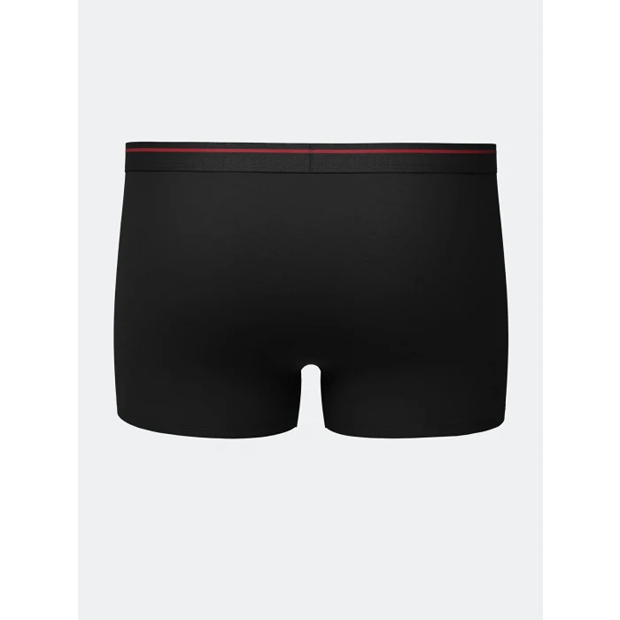 LC WAIKIKI Siyah Standart Kalıp Pamuklu Esnek Erkek Boxer 3lü