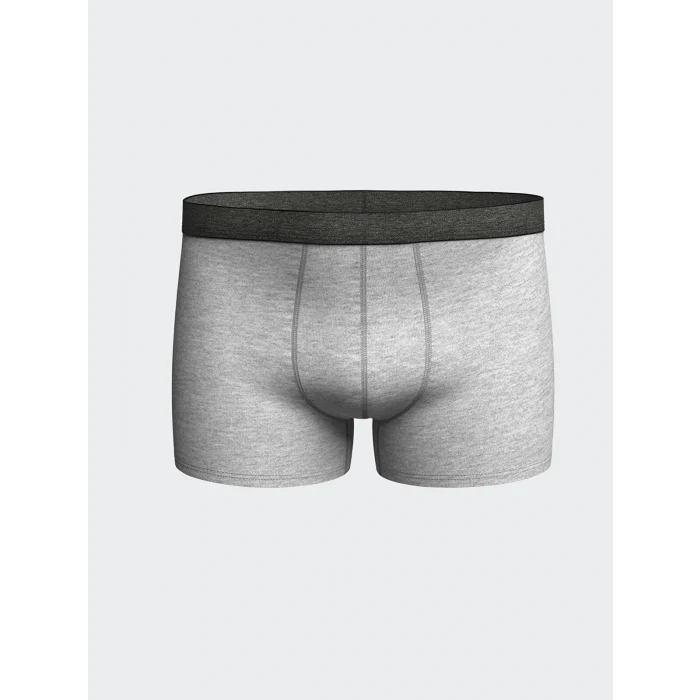 LC WAIKIKI Gri Standart Kalıp Pamuklu Esnek Erkek Boxer 3lü
