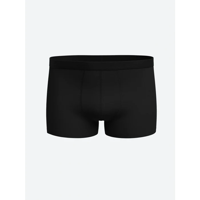 LC WAIKIKI Siyah Standart Kalıp Pamuklu Esnek Erkek Boxer 3lü