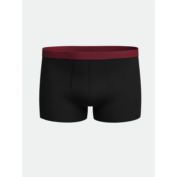 LC WAIKIKI Bordo Standart Kalıp Pamuklu Esnek Erkek Boxer 3lü