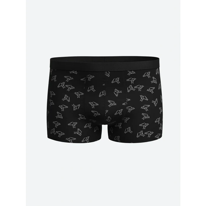 LC WAIKIKI Siyah Standart Kalıp Pamuklu Esnek Erkek Boxer 3lü