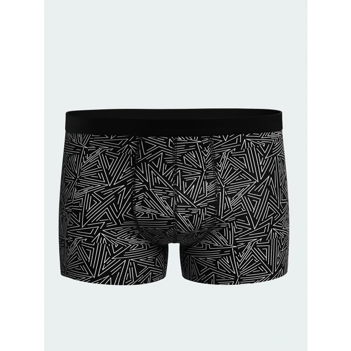 LC WAIKIKI Siyah Standart Kalıp Pamuklu Esnek Erkek Boxer 3lü