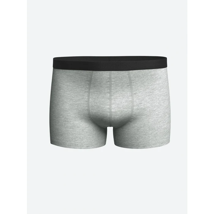 LC WAIKIKI Siyah Standart Kalıp Pamuklu Esnek Erkek Boxer 3lü