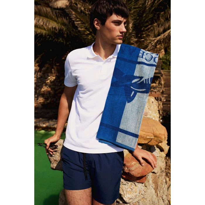 Defacto X2955 Lacivert File Astarlı Hızlı Kuruyan Kısa Boy Deniz Şortu