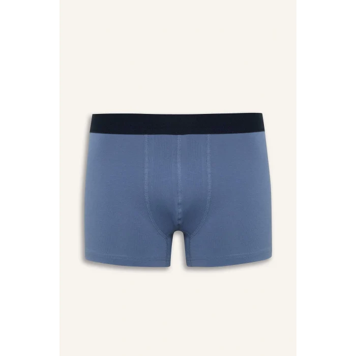 Defacto E7210 Lacivert Regular Fit Çiçekli 3lü Boxer
