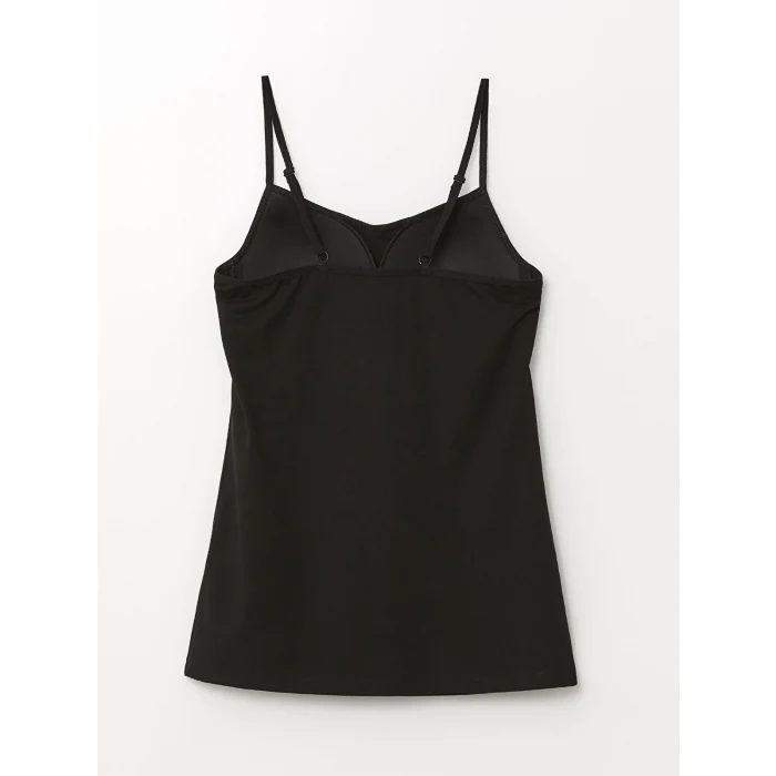 LCW DREAM Siyah Kalp Yaka Askılı Kadın Kuplu Atlet