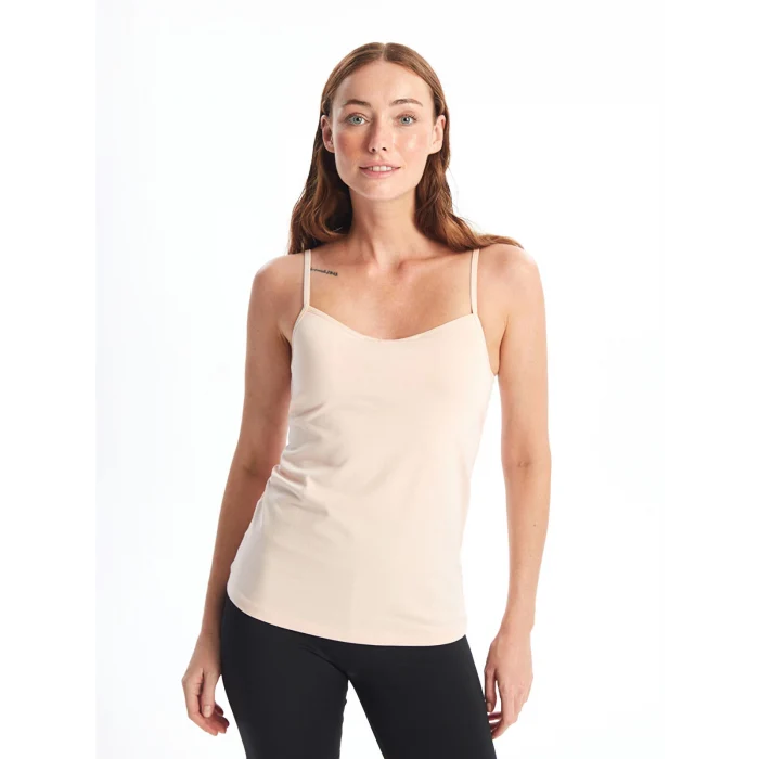 LCW DREAM Pembe Kalp Yaka Askılı Kadın Kuplu Atlet