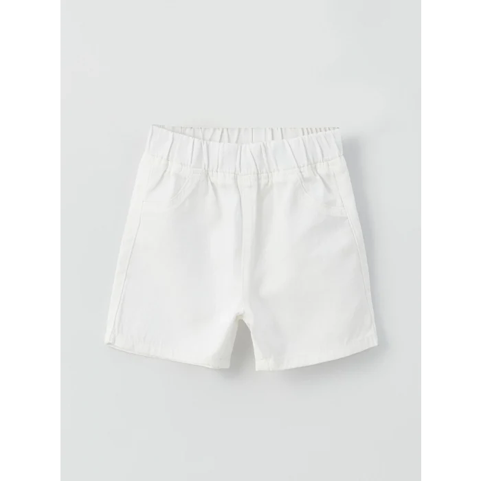 LCW baby Turkuaz Polo Yaka Kısa Kollu Basic Erkek Bebek Tişört ve Şort 2li Takım