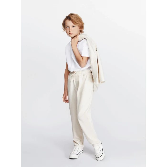 LCW Kids Beyaz Hakim Yaka Erkek Çocuk Gömlek