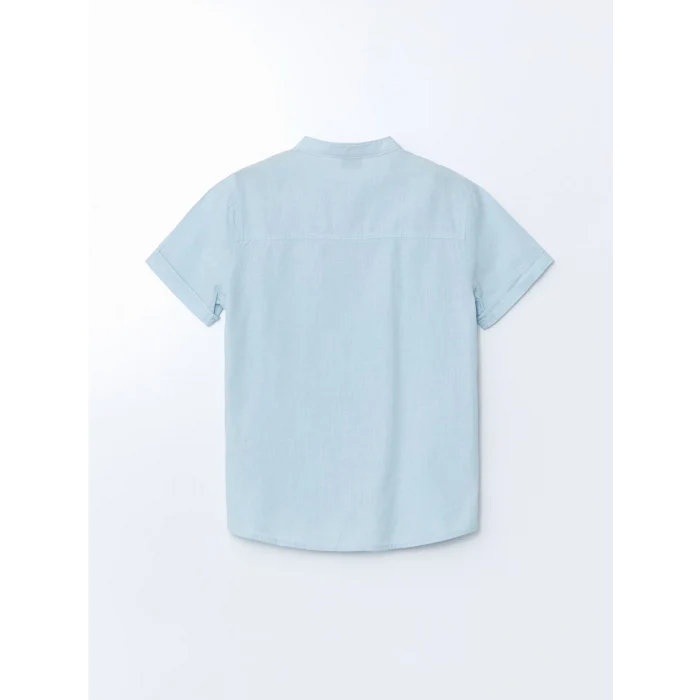 LCW Kids Mavi Hakim Yaka Erkek Çocuk Gömlek