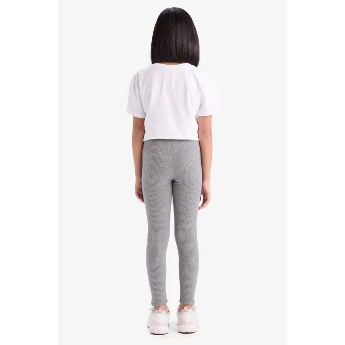 Defacto D9652 Antrasit Kız Çocuk Fitilli Kaşkorse Uzun Tayt