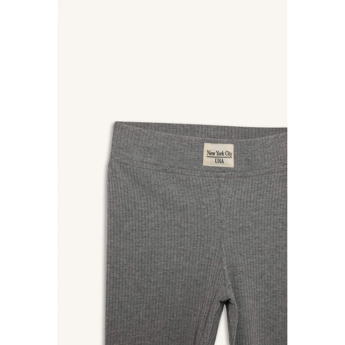 Defacto D9652 Antrasit Kız Çocuk Fitilli Kaşkorse Uzun Tayt