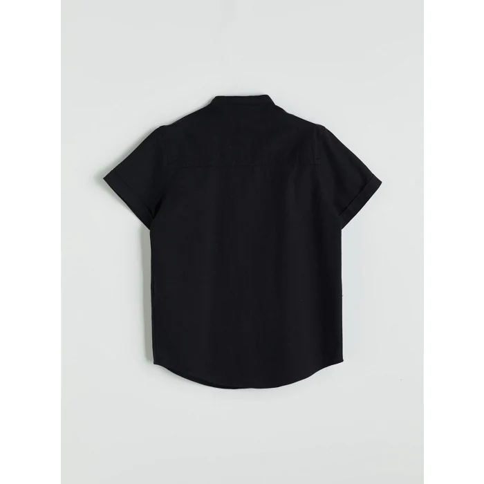 LCW Kids Siyah Hakim Yaka Erkek Çocuk Gömlek