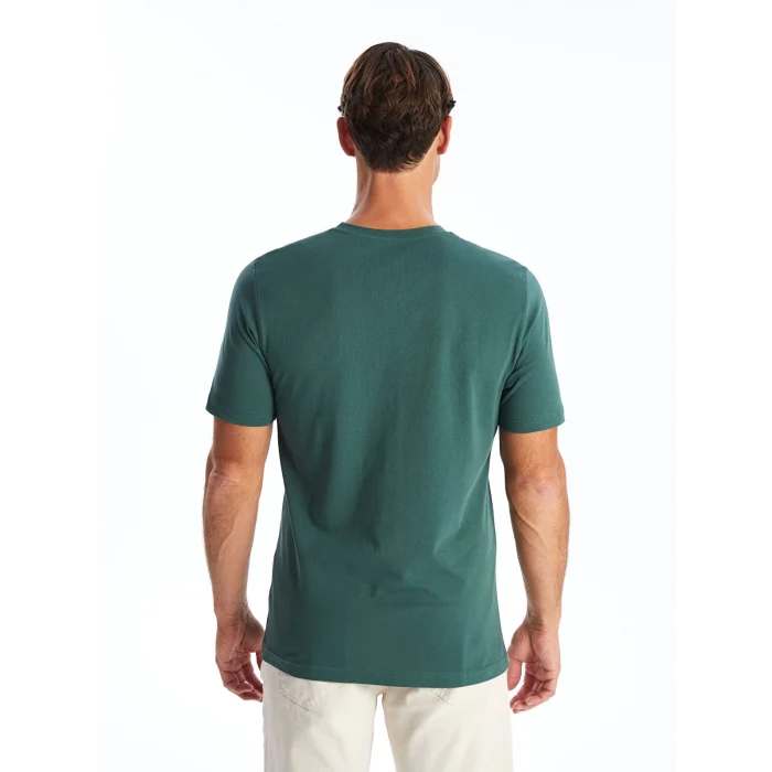 SOUTHBLUE Yeşil Bisiklet Yaka Kısa Kollu Baskılı Penye Erkek Tişört