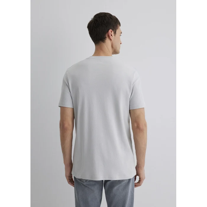 Mavi 0610360-70075 Mavi Logo Baskılı Gri Tişört
