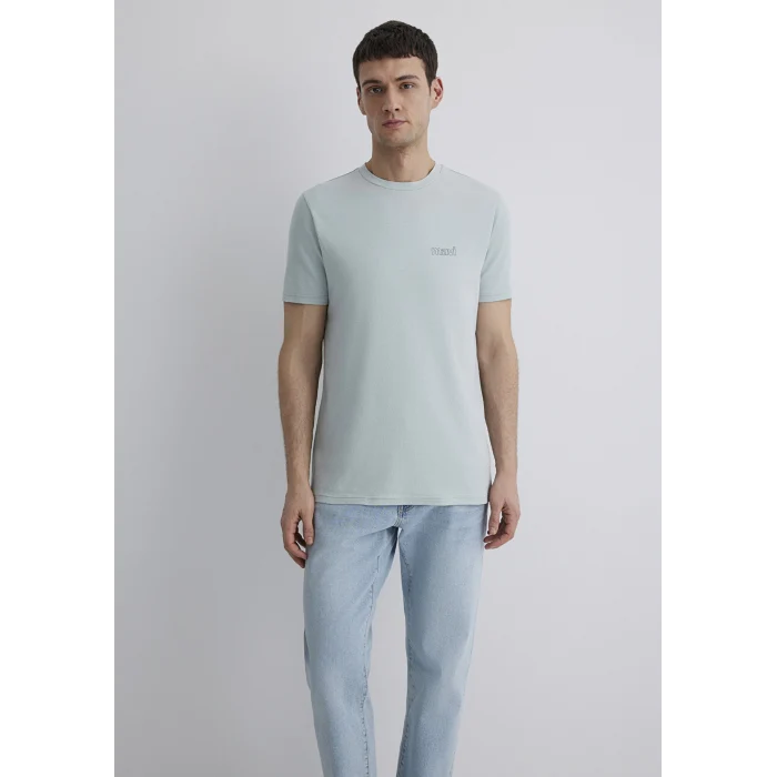 Mavi 0610360-70148 Mavi Logo Baskılı Yeşil Tişört
