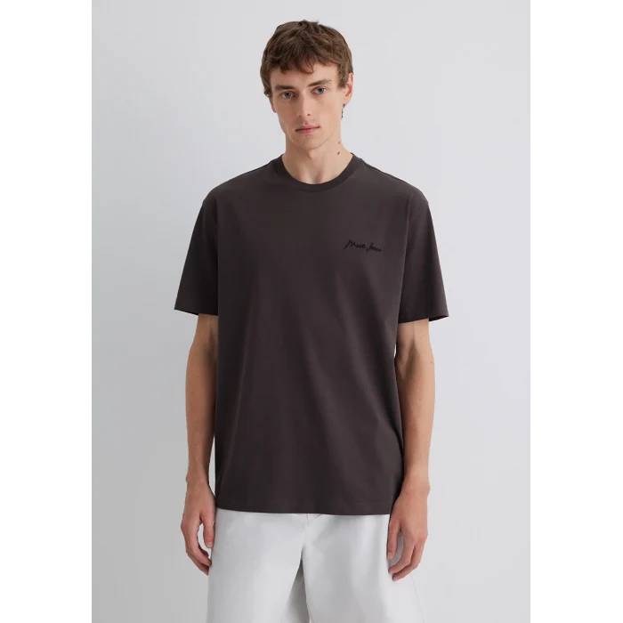 Mavi 0612733-70219 Mavi Jeans Nakışlı Kahverengi Tişört