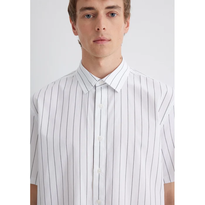 Mavi 0211576-70096 Çizgili Gri Gömlek