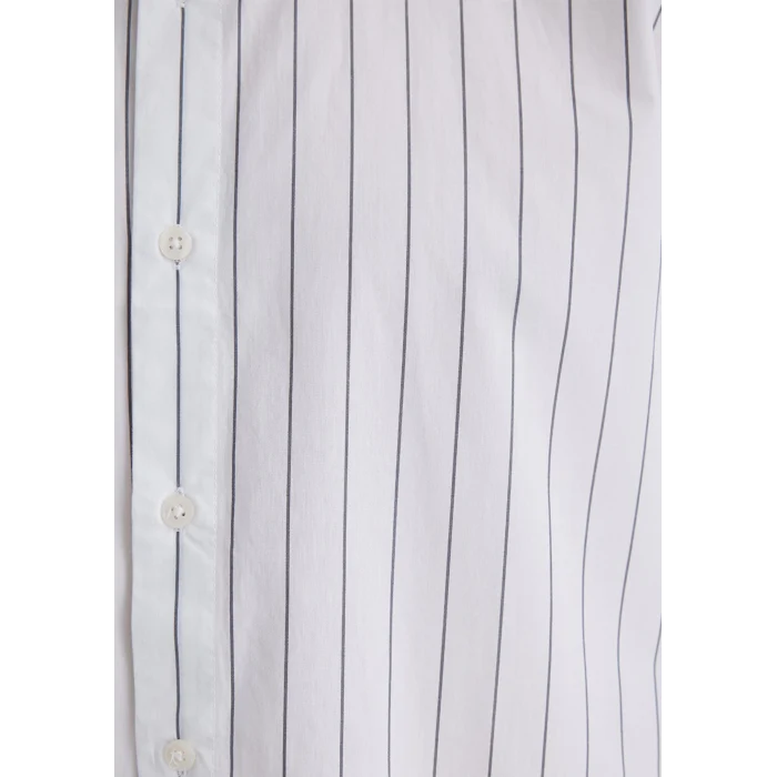 Mavi 0211576-70096 Çizgili Gri Gömlek