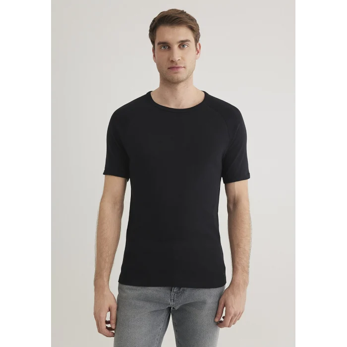 Mavi 06605902 Ribana Detaylı Siyah Tişört