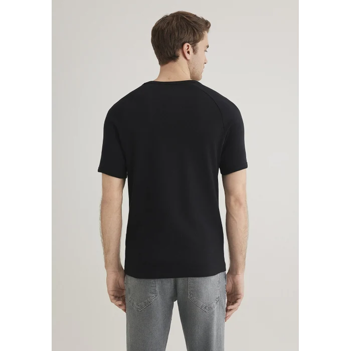 Mavi 06605902 Ribana Detaylı Siyah Tişört