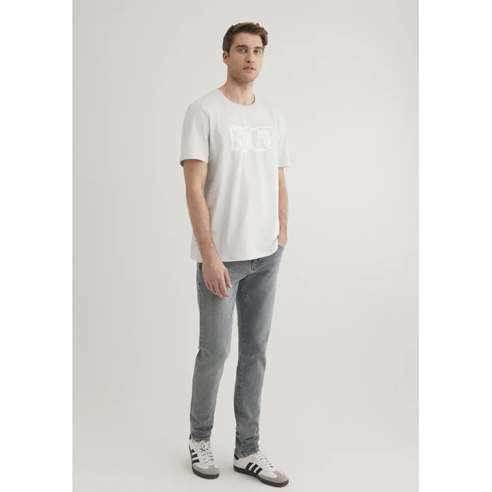 Mavi 0611789-80618 İstanbul Baskılı Gri Tişört