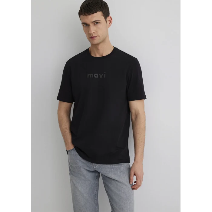 Mavi 0612732-900 Mavi Baskılı Siyah Tişört